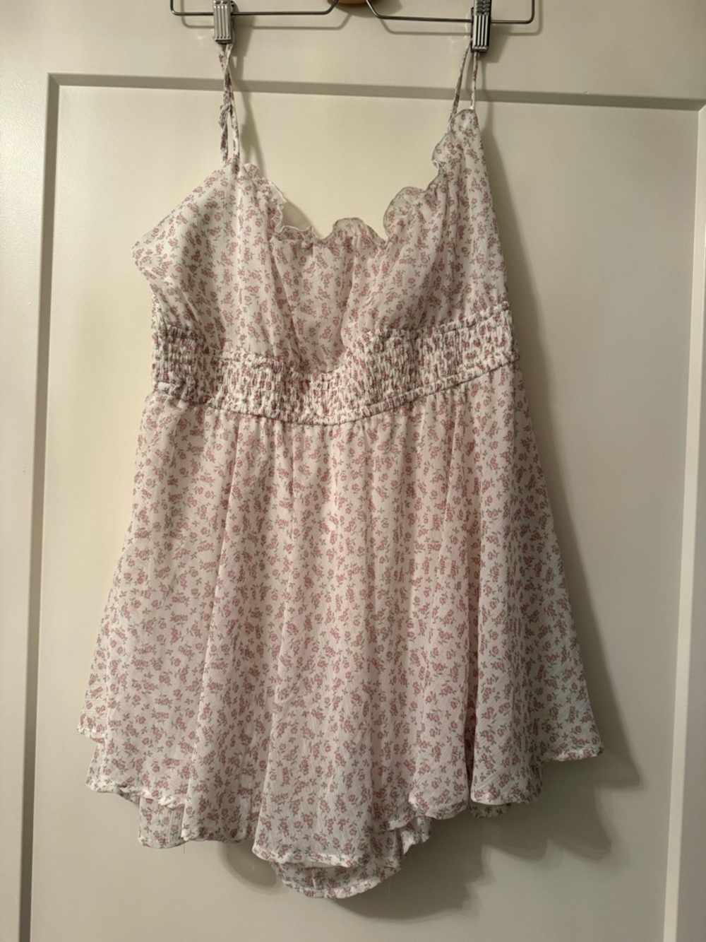 BRAND NEW WITH TAGS!!! Ardene Pink Floral Lace-Trim Romper